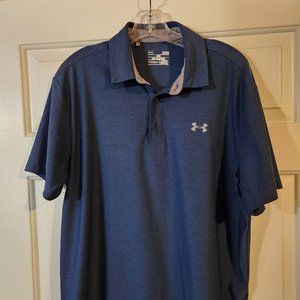 Under Armour Men's Microfiber Golf Polo LG Navy